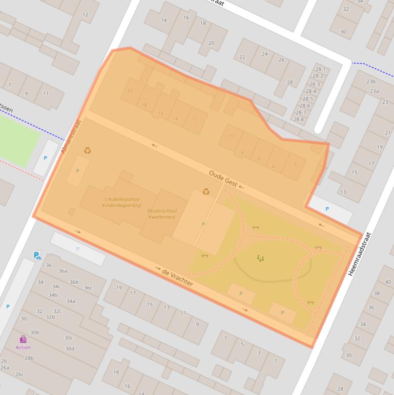 Kaart van postcodegebied 3752EG.