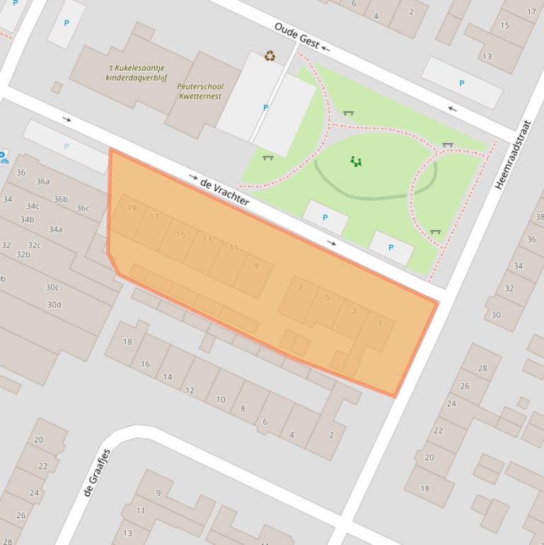 Kaart van postcodegebied 3752EH.