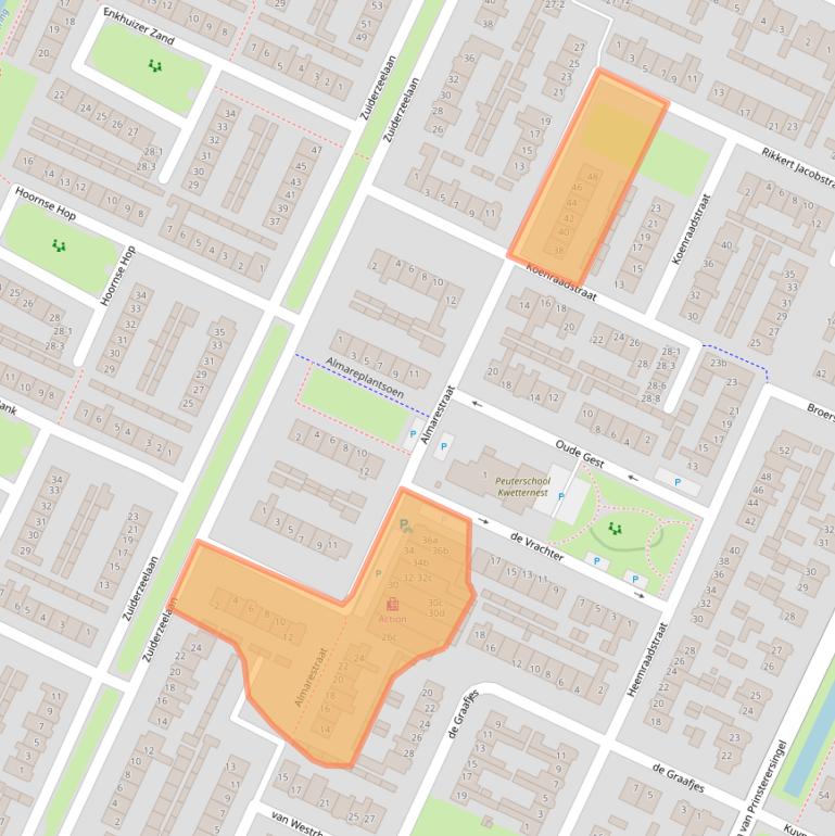 Kaart van postcodegebied 3752EK.