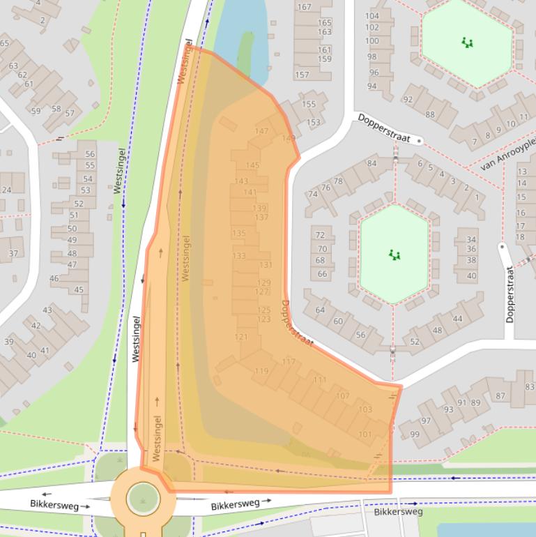 Kaart van postcodegebied 3752JC.