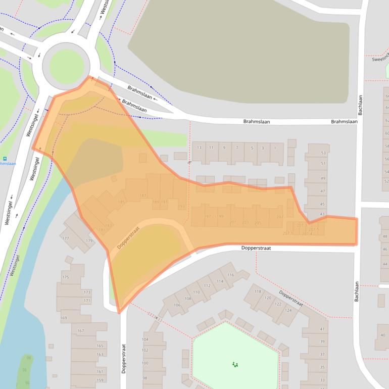 Kaart van postcodegebied 3752JE.