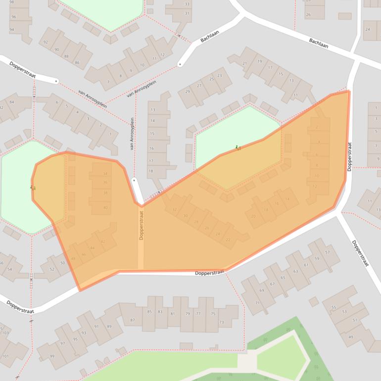 Kaart van postcodegebied 3752JG.