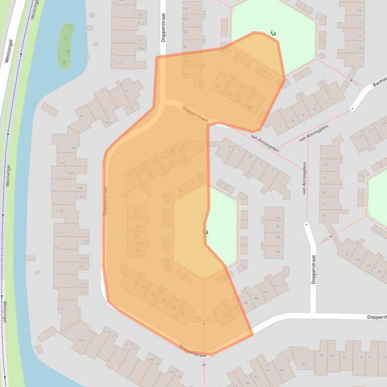 Kaart van postcodegebied 3752JH.