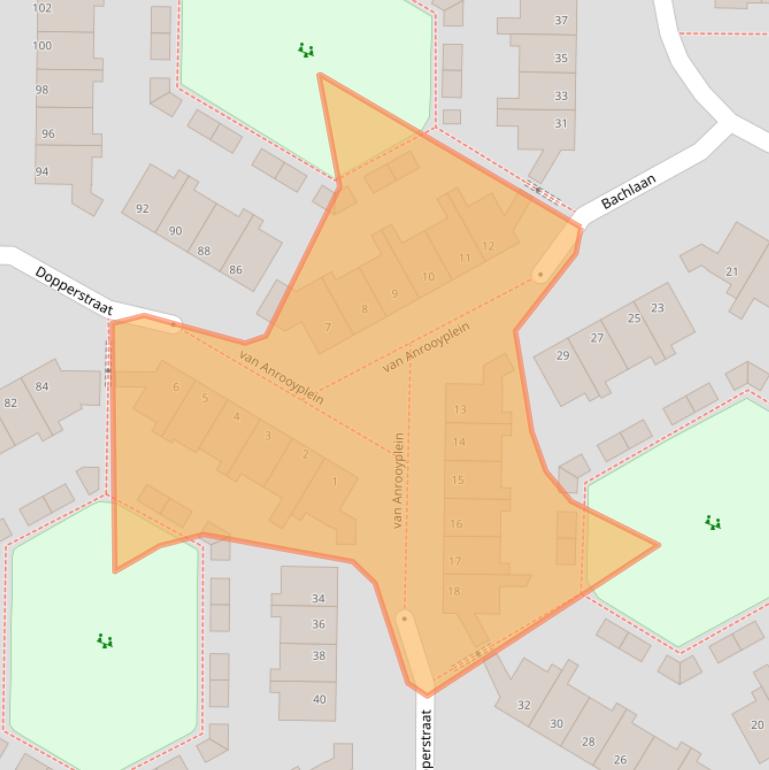 Kaart van postcodegebied 3752JK.