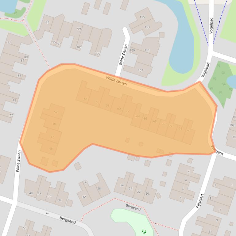 Kaart van postcodegebied 3752KE.