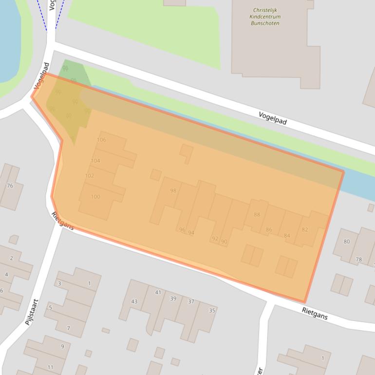 Kaart van postcodegebied 3752KK.