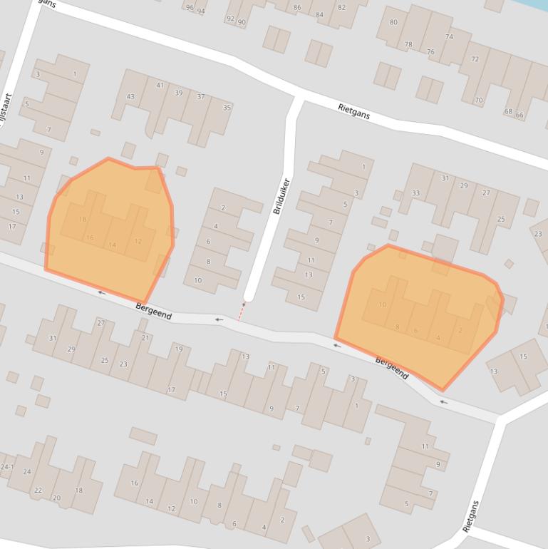 Kaart van postcodegebied 3752KL.