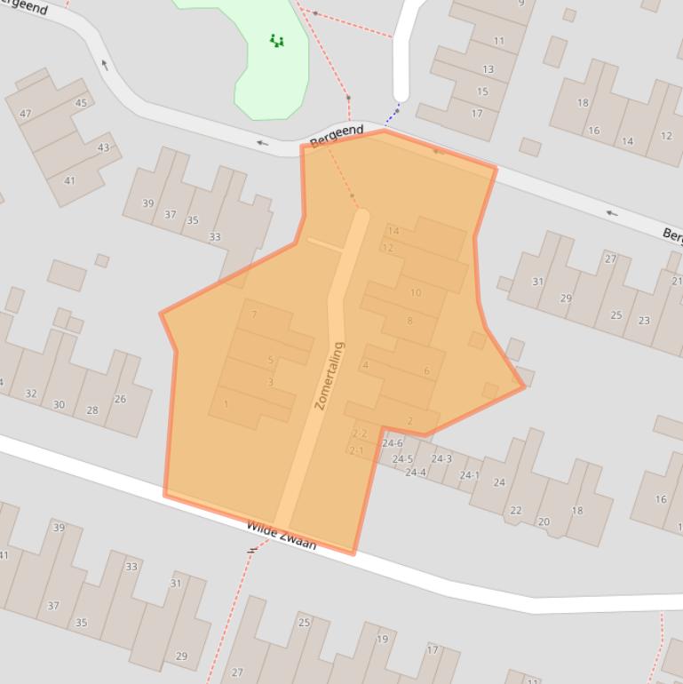 Kaart van postcodegebied 3752KS.