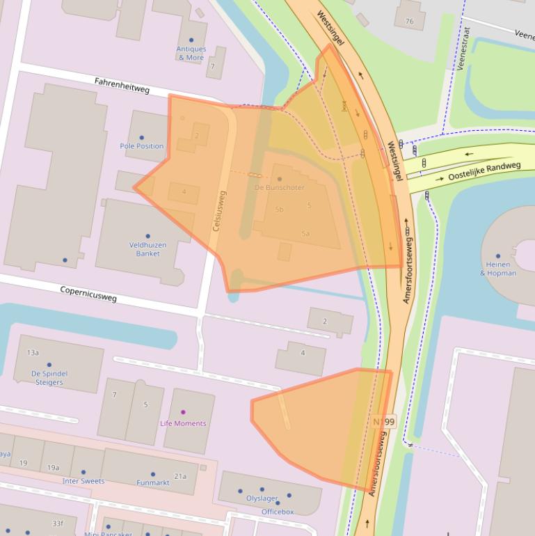 Kaart van postcodegebied 3752LE.