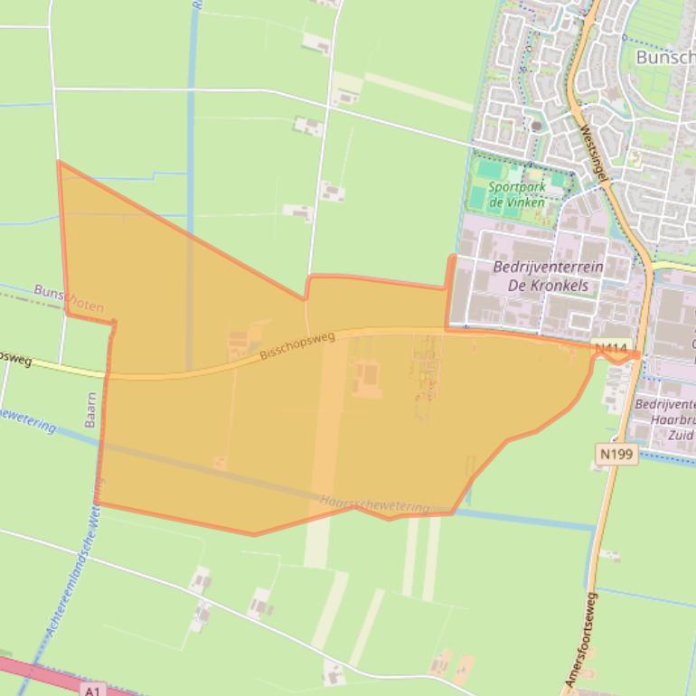 Kaart van postcodegebied 3752LK.