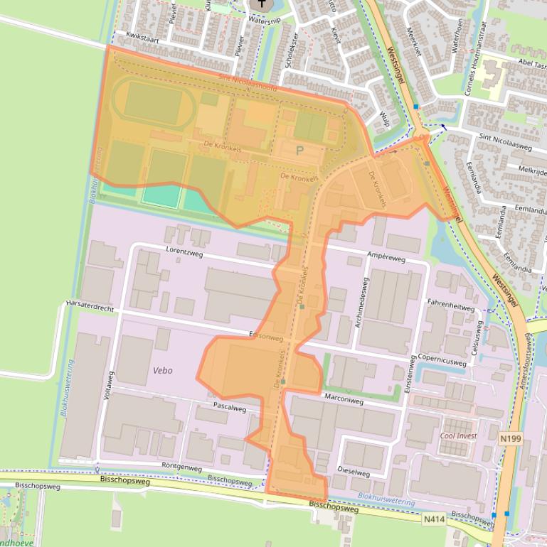 Kaart van postcodegebied 3752LM.