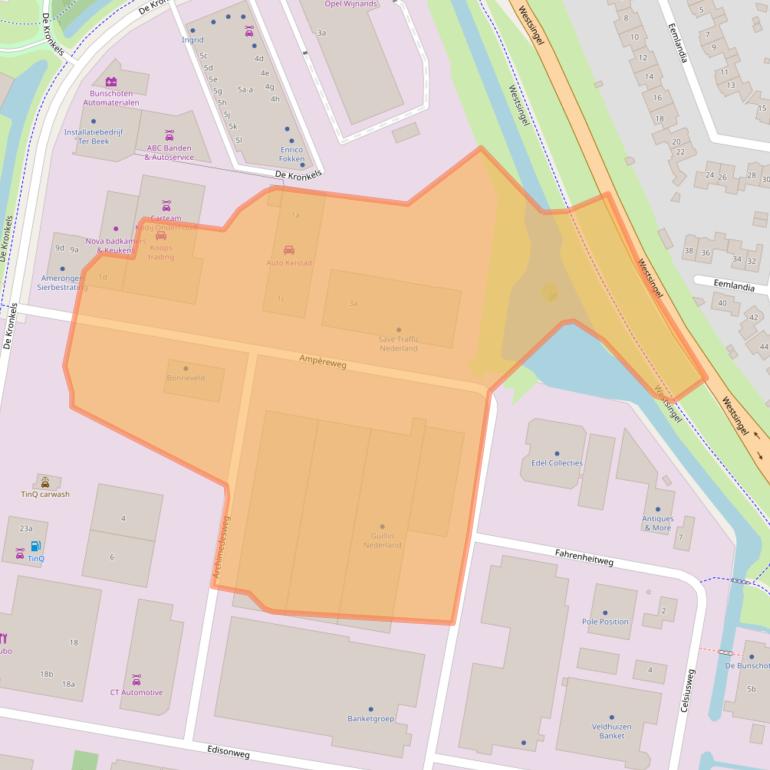 Kaart van postcodegebied 3752LR.