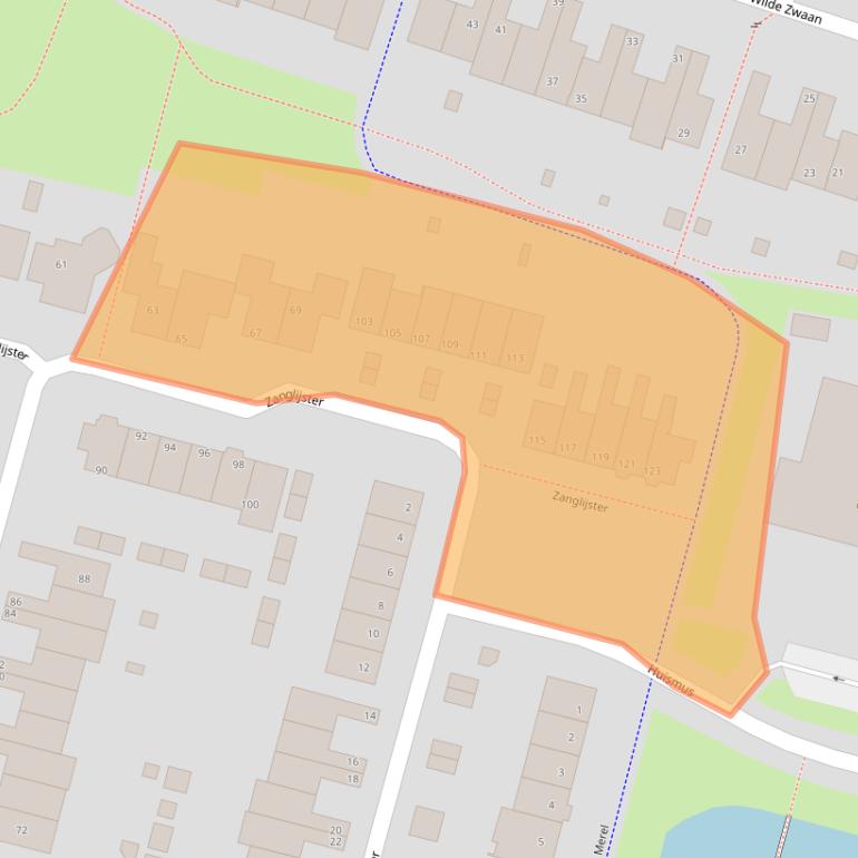 Kaart van postcodegebied 3752MG.