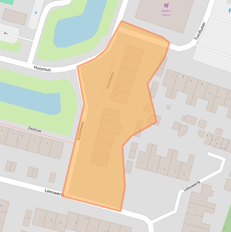 Kaart van postcodegebied 3752NC.