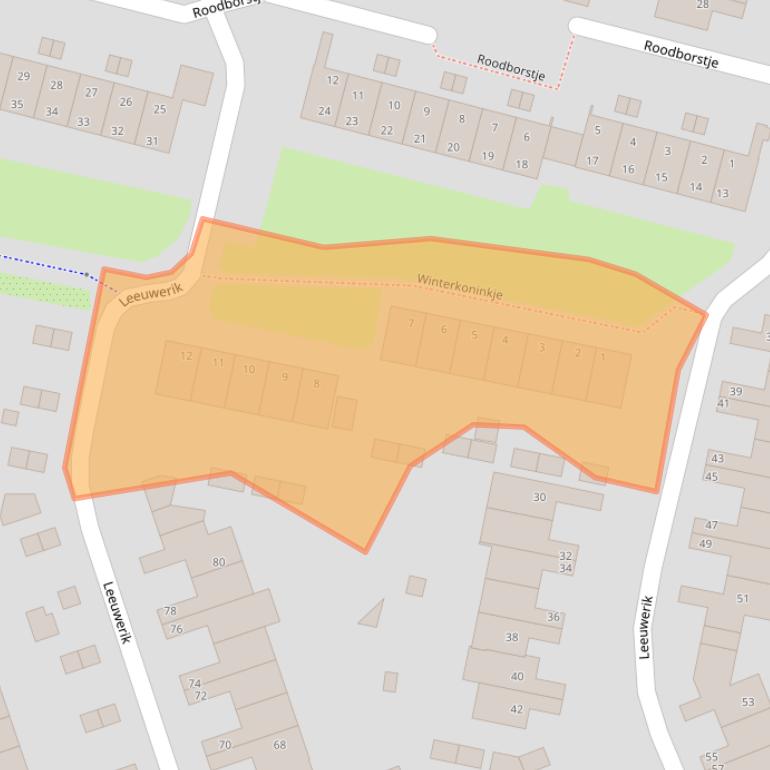Kaart van postcodegebied 3752NN.