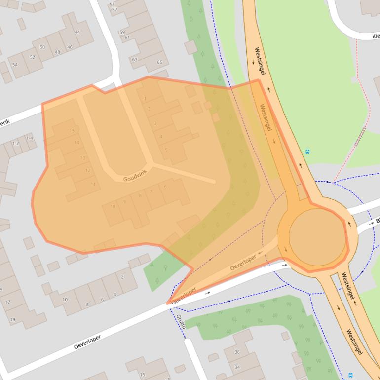 Kaart van postcodegebied 3752NP.