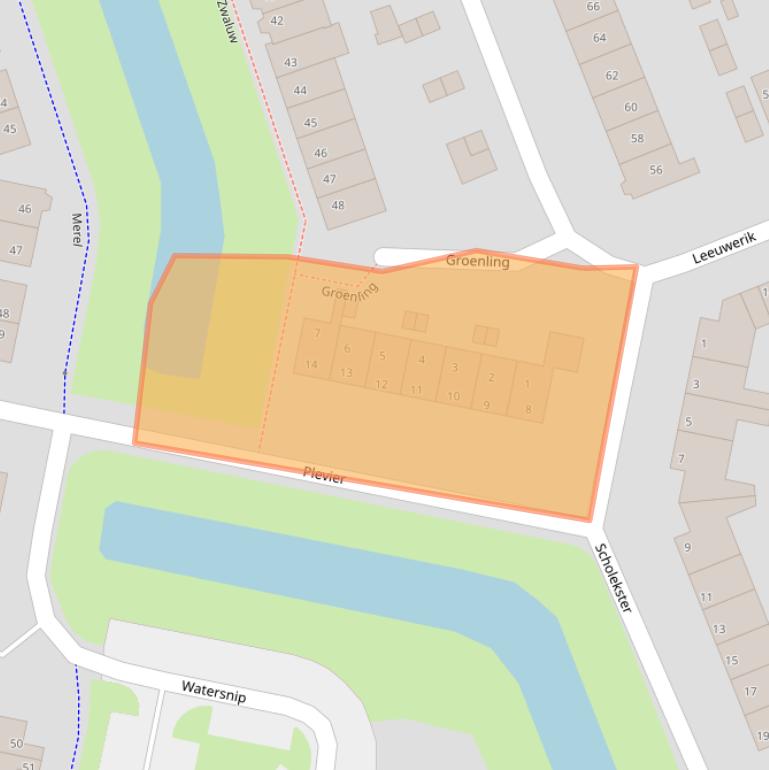 Kaart van postcodegebied 3752NV.