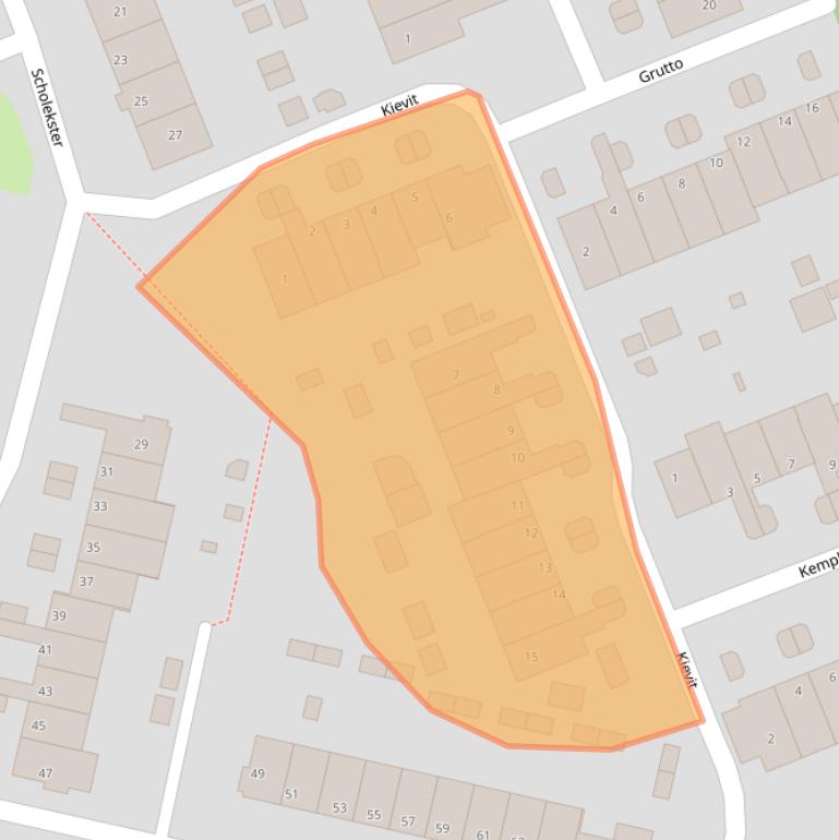 Kaart van postcodegebied 3752PJ.