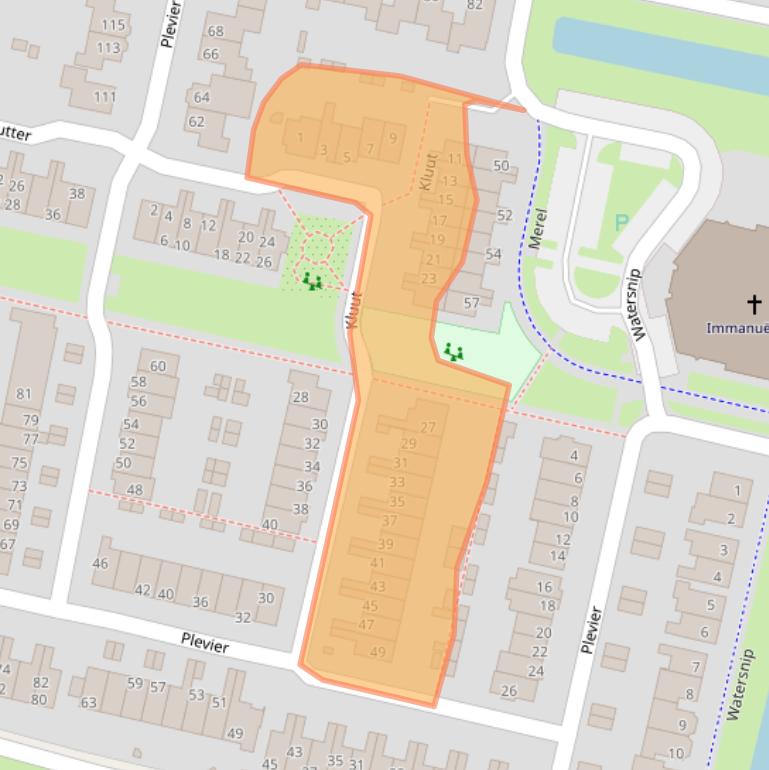 Kaart van postcodegebied 3752PR.