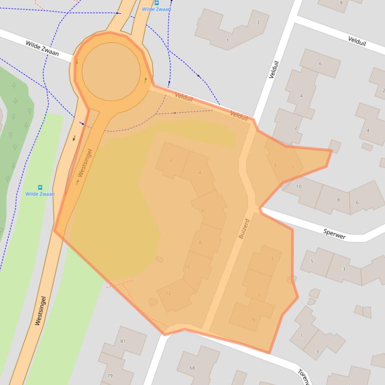 Kaart van postcodegebied 3752SG.