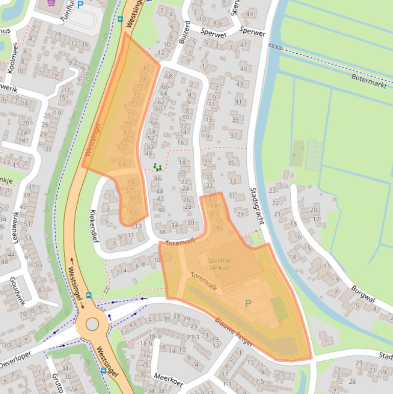 Kaart van postcodegebied 3752SJ.