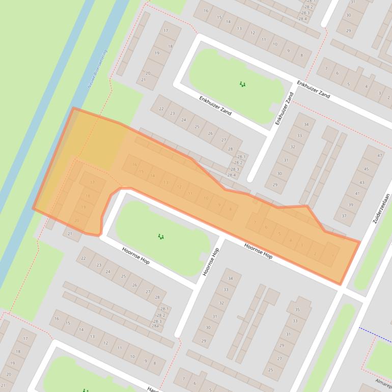 Kaart van postcodegebied 3752TM.