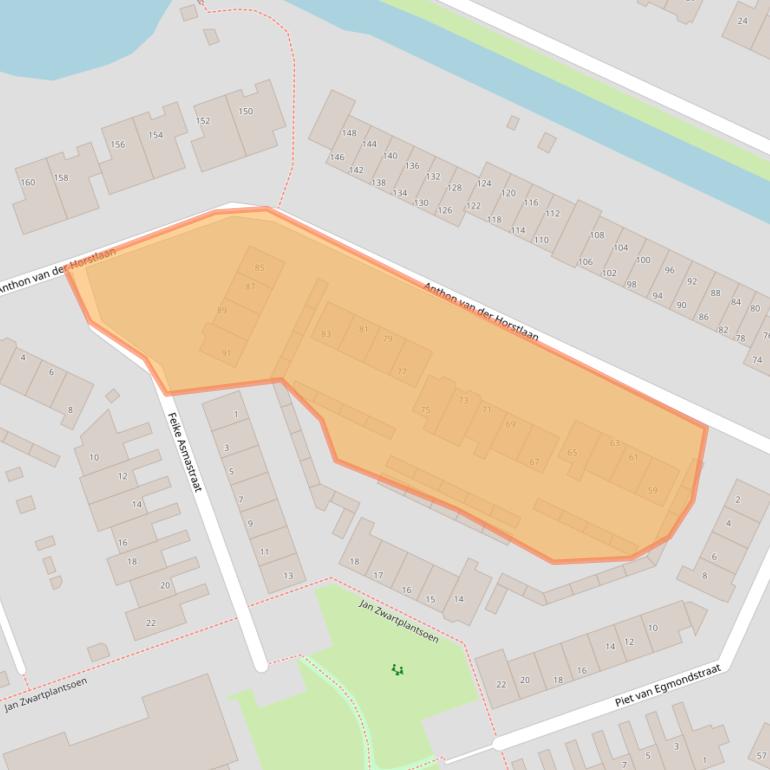 Kaart van postcodegebied 3752VM.