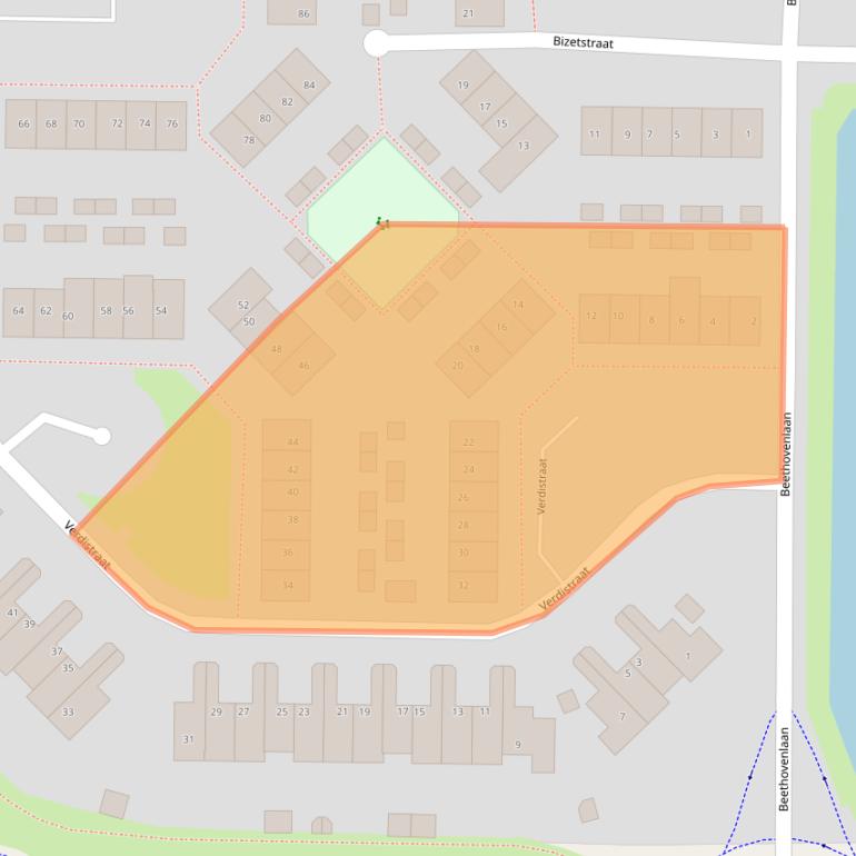 Kaart van postcodegebied 3752WP.