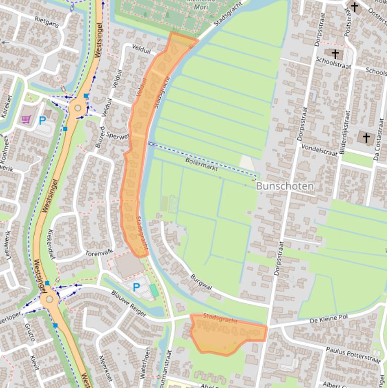 Kaart van postcodegebied 3752XD.