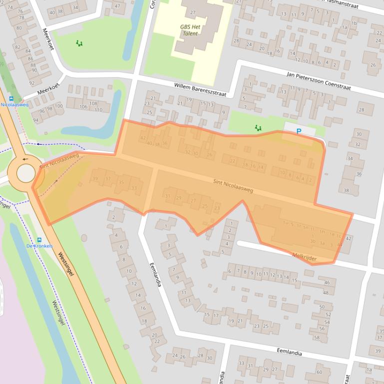 Kaart van postcodegebied 3752XP.