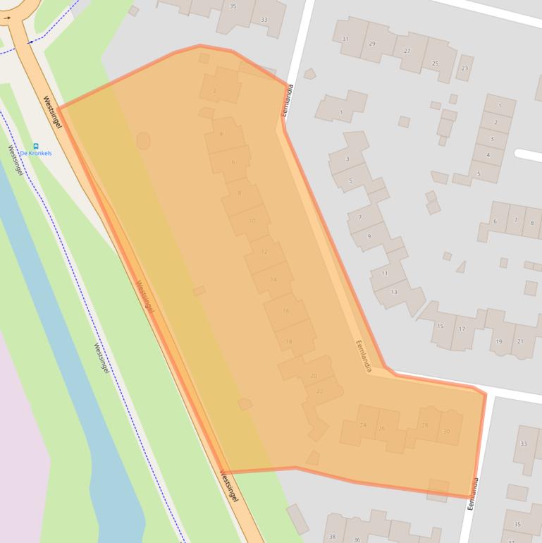 Kaart van postcodegebied 3752XS.