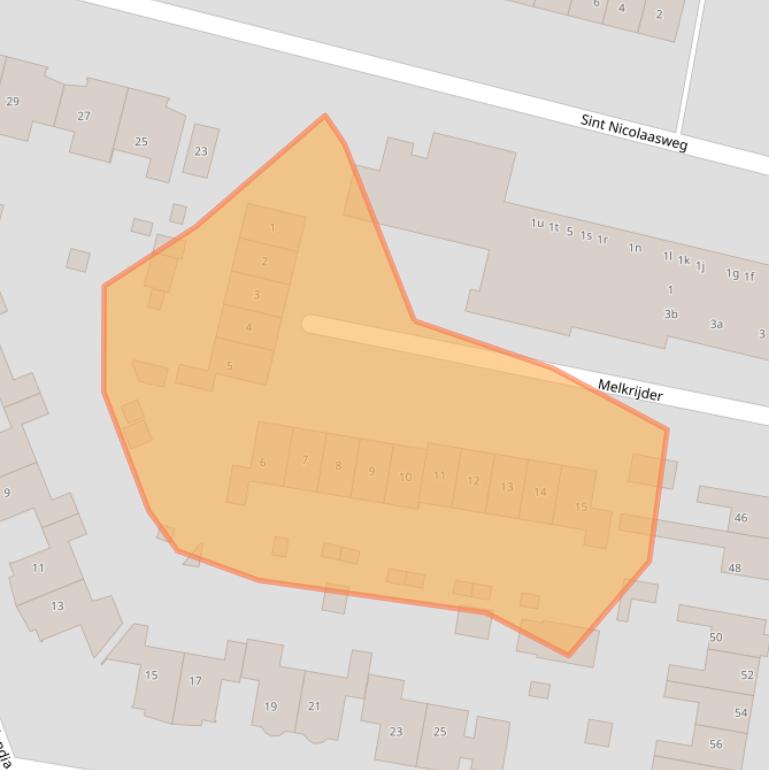 Kaart van postcodegebied 3752XW.