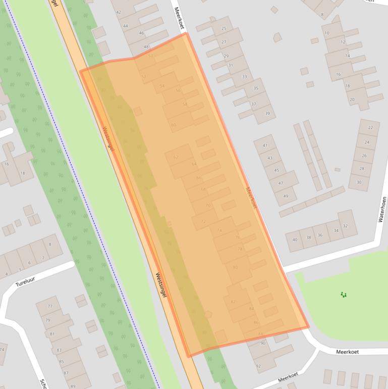 Kaart van postcodegebied 3752ZE.
