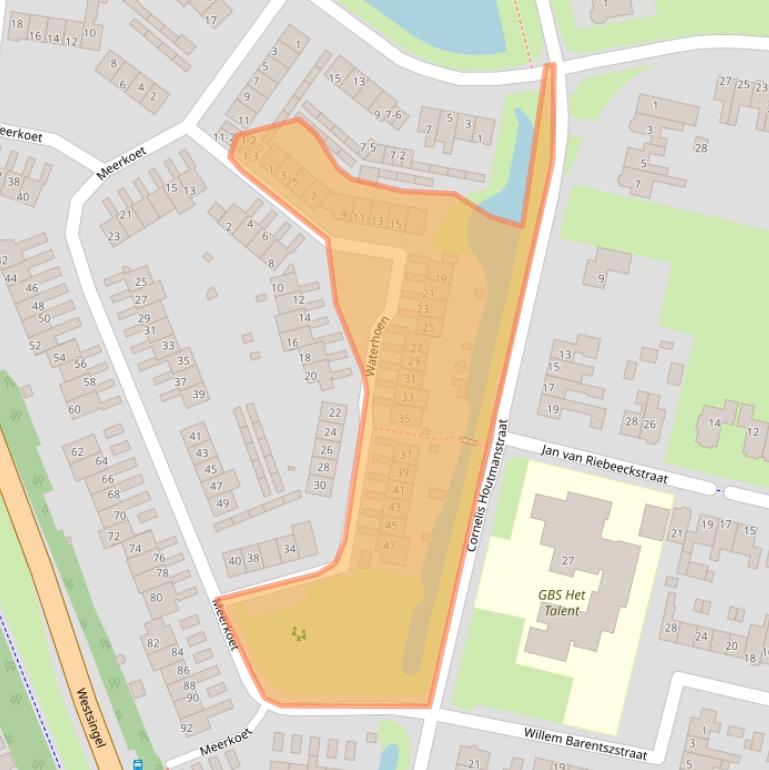 Kaart van postcodegebied 3752ZH.