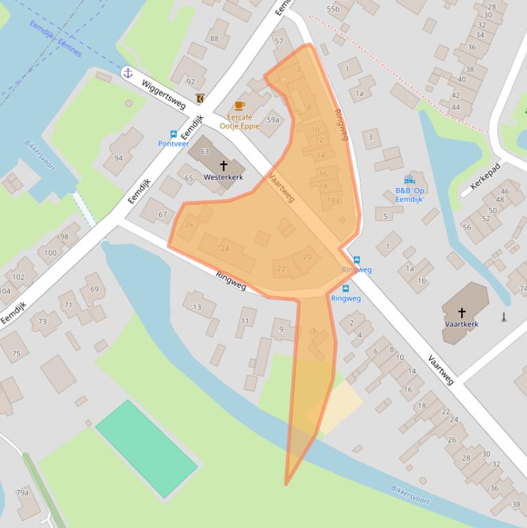 Kaart van postcodegebied 3754LW.