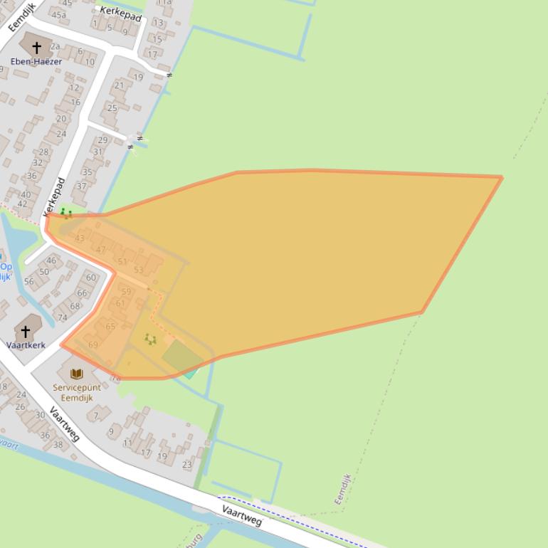 Kaart van postcodegebied 3754NS.