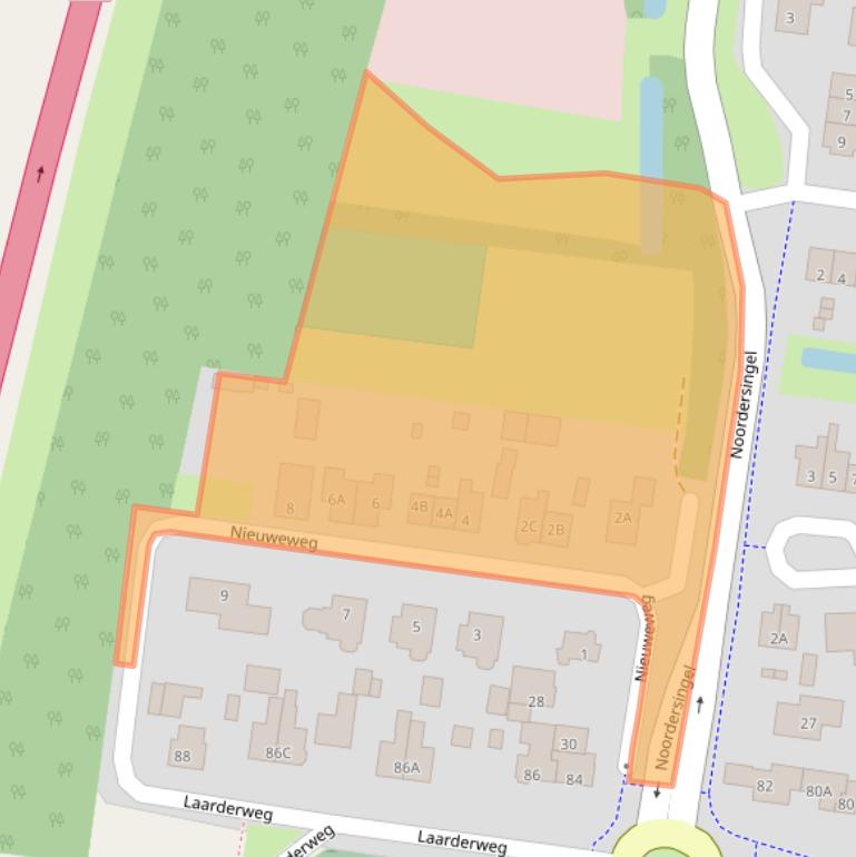 Kaart van postcodegebied 3755AC.