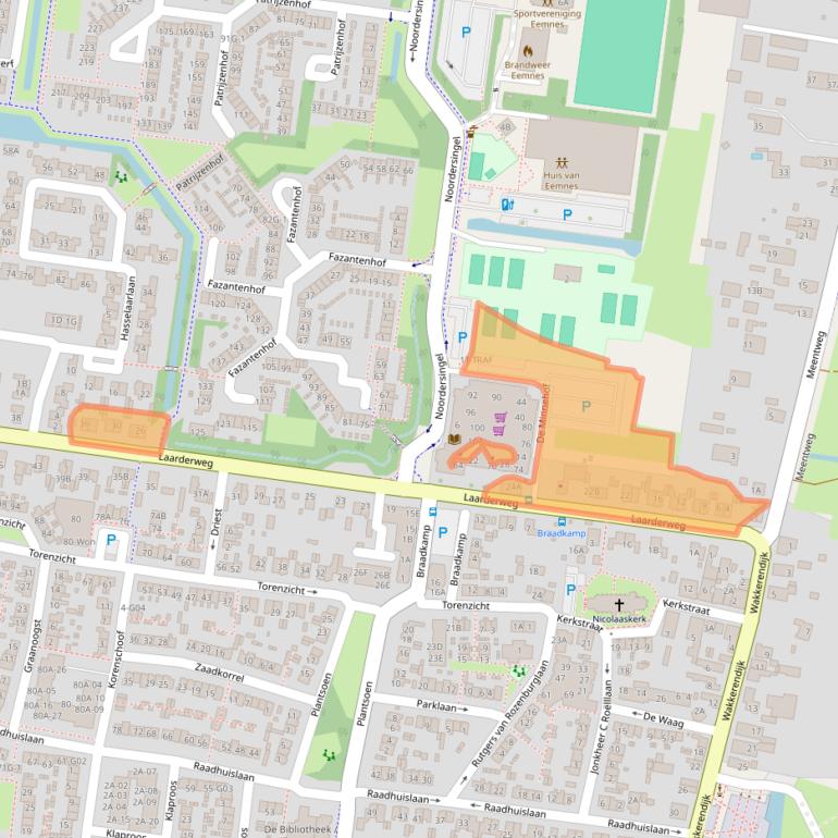 Kaart van postcodegebied 3755AN.
