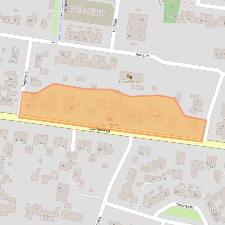 Kaart van postcodegebied 3755AP.