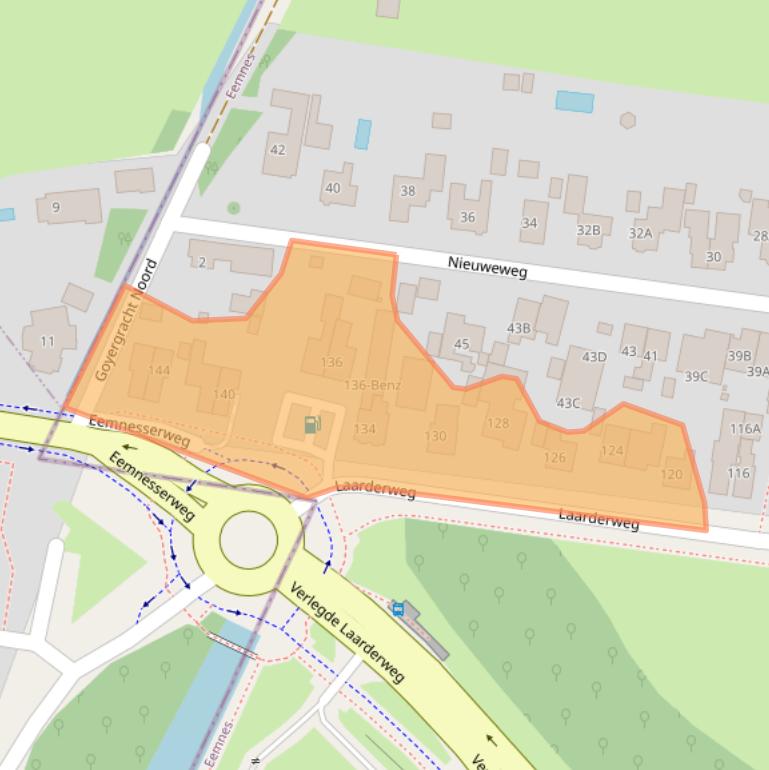 Kaart van postcodegebied 3755AT.