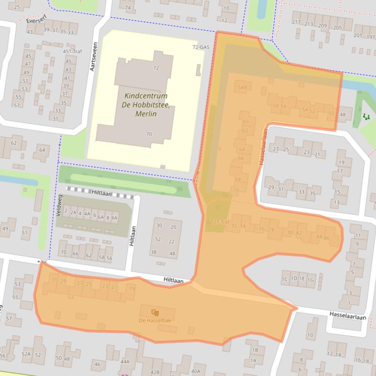 Kaart van postcodegebied 3755AX.