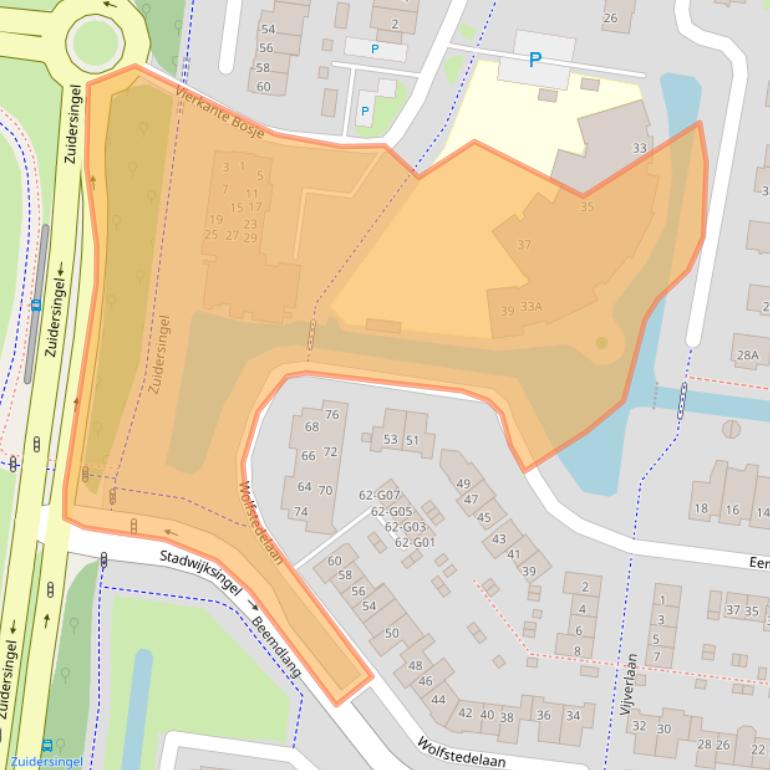 Kaart van postcodegebied 3755BE.
