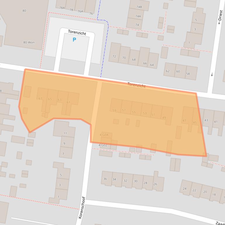 Kaart van postcodegebied 3755CB.