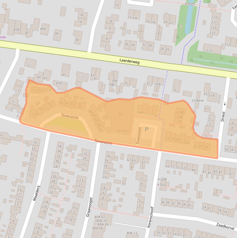 Kaart van postcodegebied 3755CD.