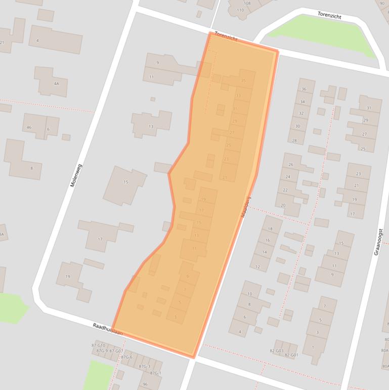 Kaart van postcodegebied 3755CE.