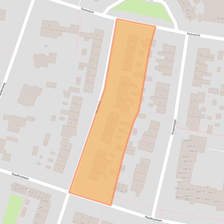 Kaart van postcodegebied 3755CG.
