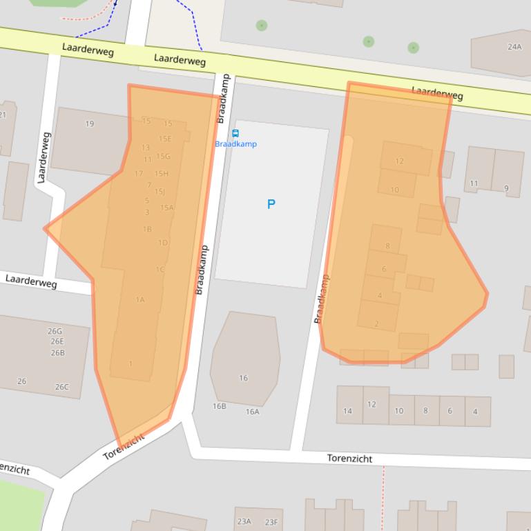 Kaart van postcodegebied 3755CJ.