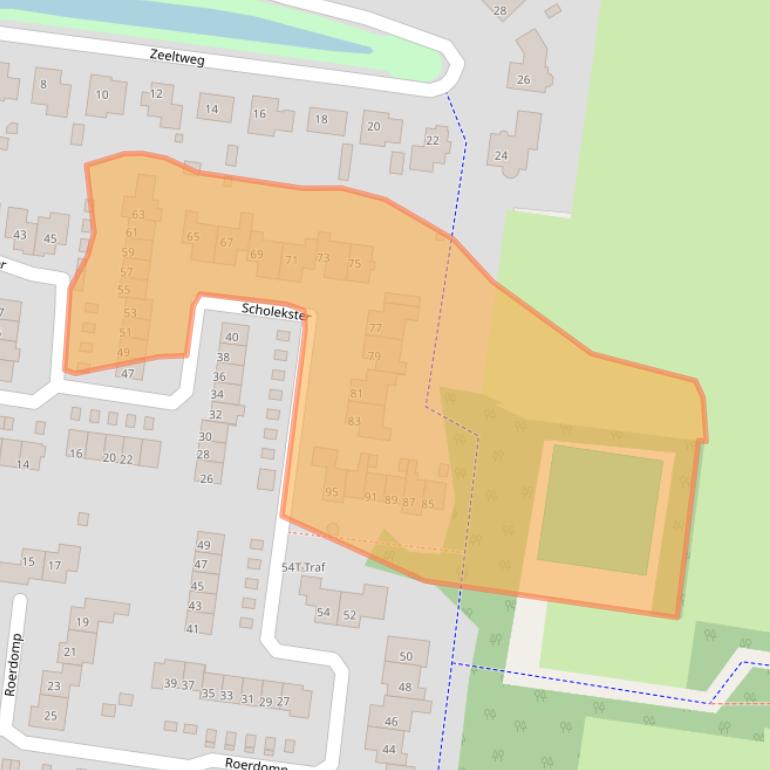 Kaart van postcodegebied 3755EB.