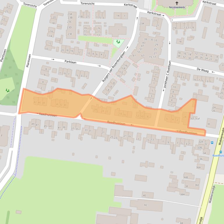 Kaart van postcodegebied 3755HC.