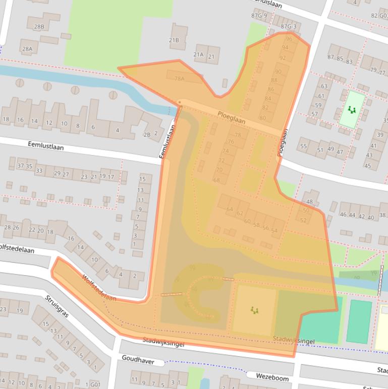 Kaart van postcodegebied 3755HV.